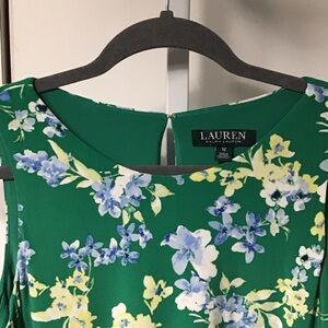Lauren Ralph Lauren Green Dress with Floral Print